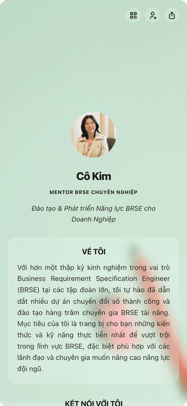 Card của Kim Mentor