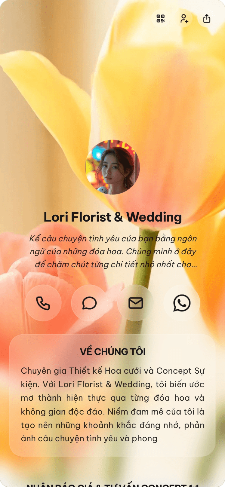 Trang shop hoa Lori